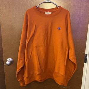 Champion Reverse Weave Sweatshirt Orange Size XXL
